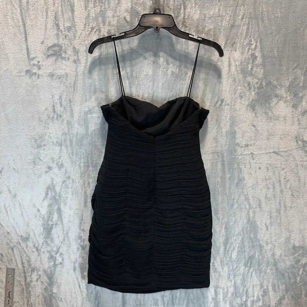 Fame and Partners x Free People Womens Dress Damita 2 Mini Spaghetti Strap Black